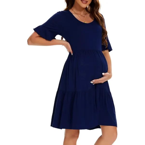 Robe de Grossesse mi Longue