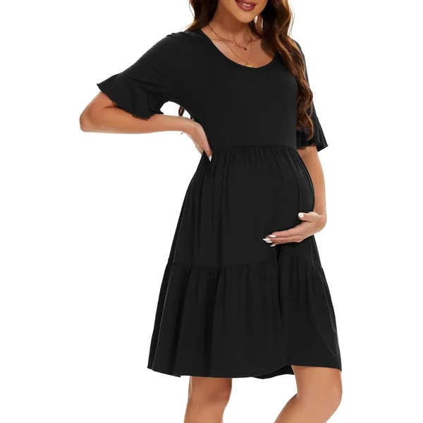 Robe de Grossesse mi Longue