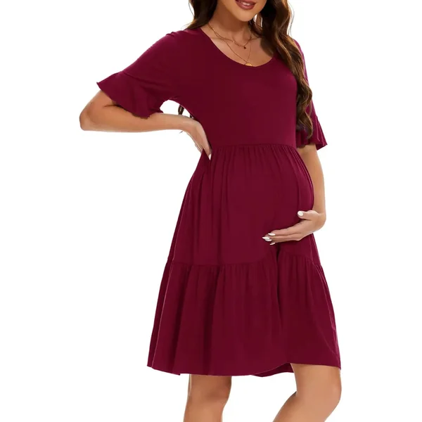 Robe de Grossesse mi Longue