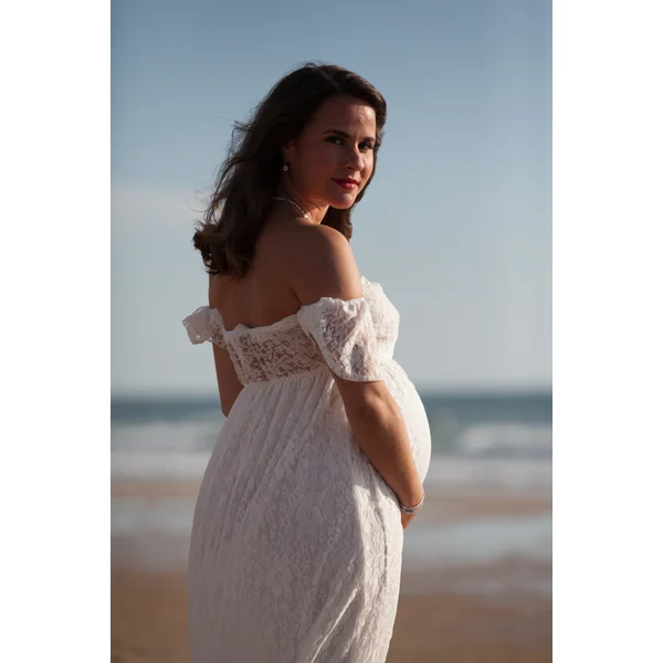 Robe de grossesse shooting photo bustier en dentelle - Reste S
