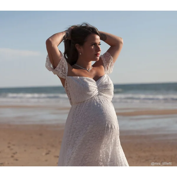 Robe de grossesse shooting photo bustier en dentelle - Reste S