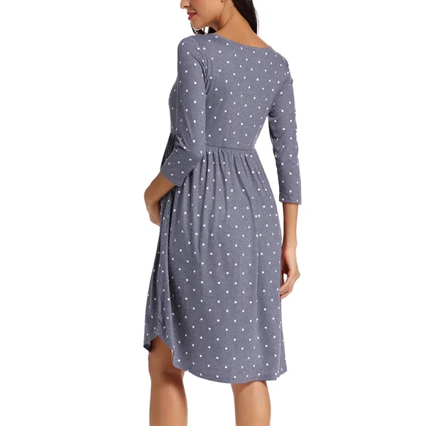 Robe de grossesse à pois