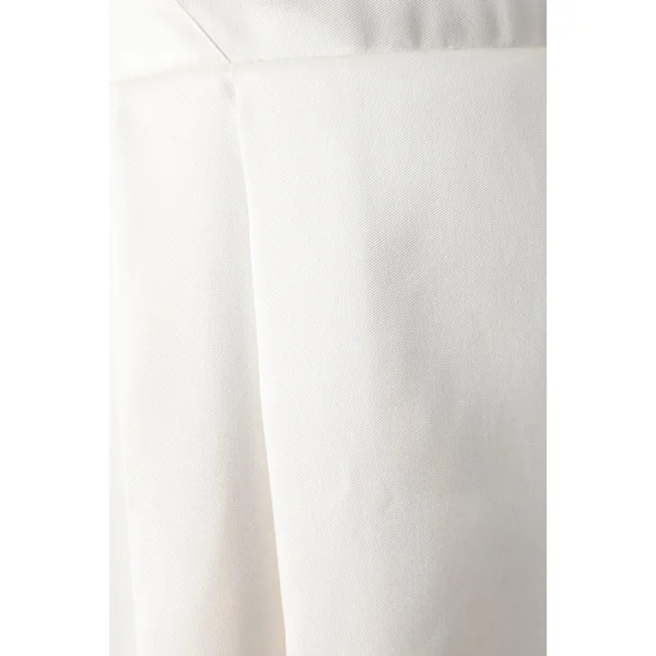 Robe de Mariée Maxi Croisée Dos en Sergé Écru