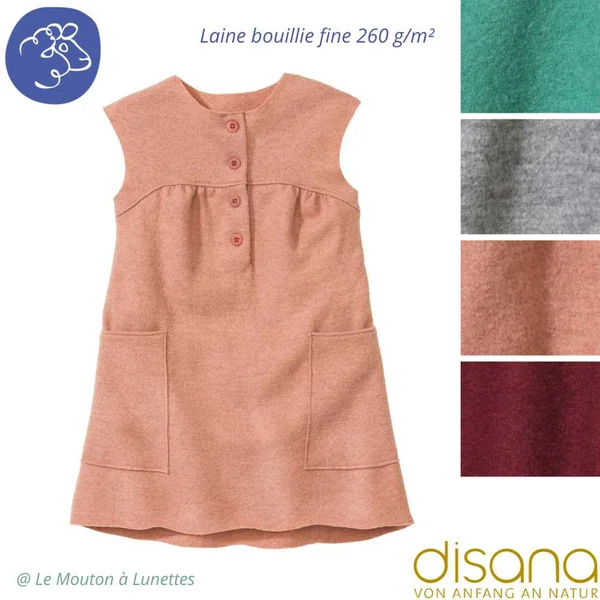 Robe DISANA 4 saisons en laine mérinos bio