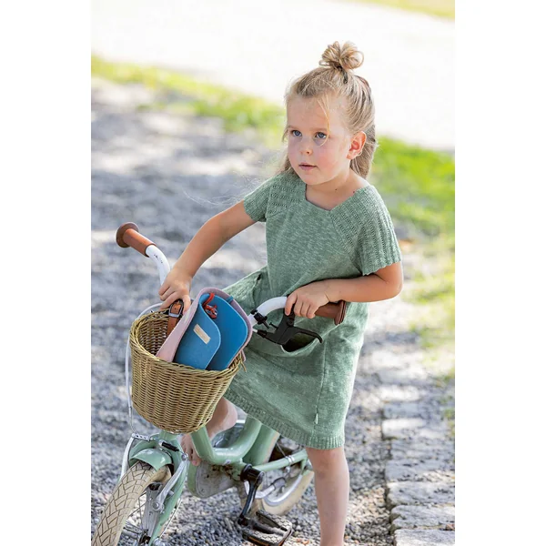 Robe en lin et coton bio DISANA - robe légère manches courtes enfant de 1 à 10 ans