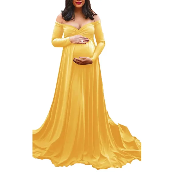 Robe Grossesse Cérémonie Col en V