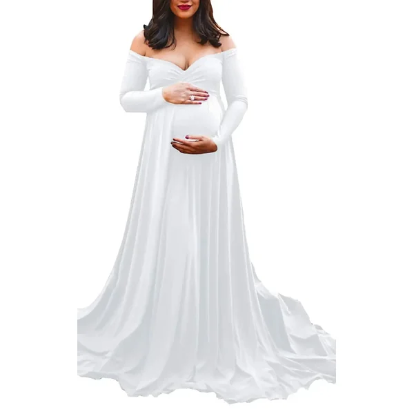 Robe Grossesse Cérémonie Col en V