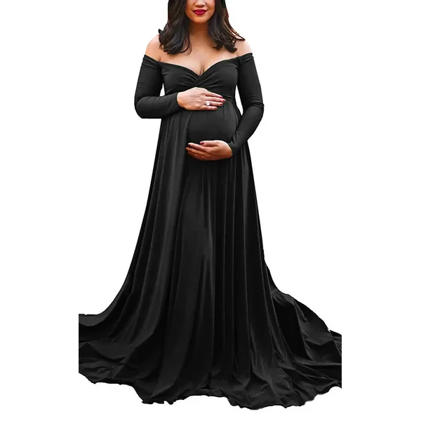 Robe Grossesse Cérémonie Col en V