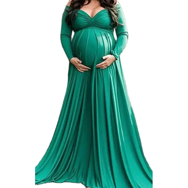 Robe Grossesse Cérémonie Col en V