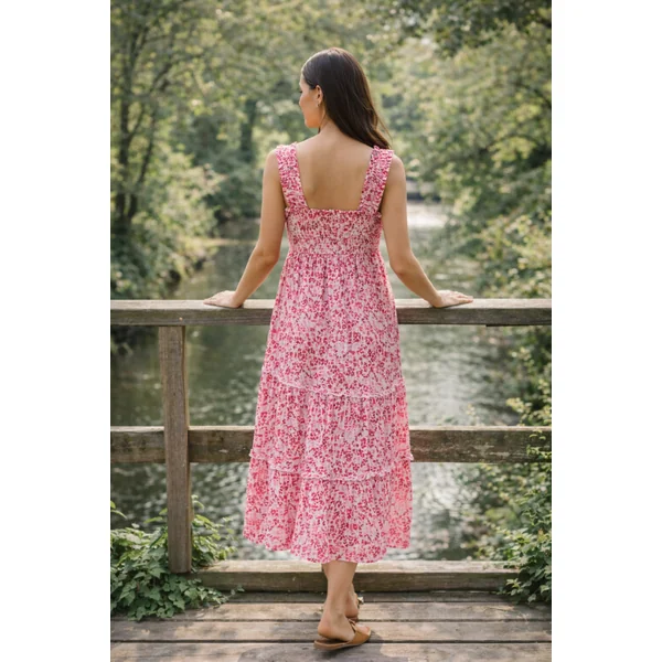 Robe grossesse fluide fleurie Louise