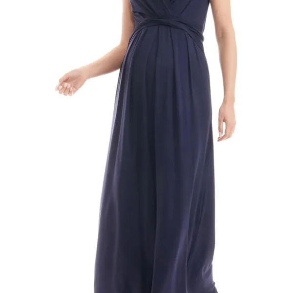 Robe Grossesse Habillée Bleue Marine