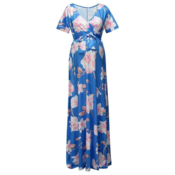 Robe Grossesse Habillée Longue Floral