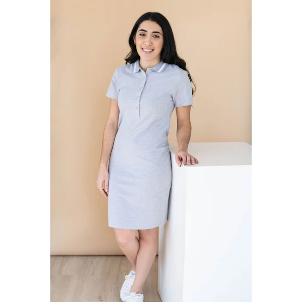 Robe INTRIGUE POLO - gris pâle
