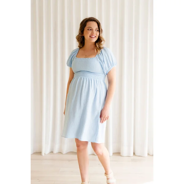 Robe JASMINA - baby blue