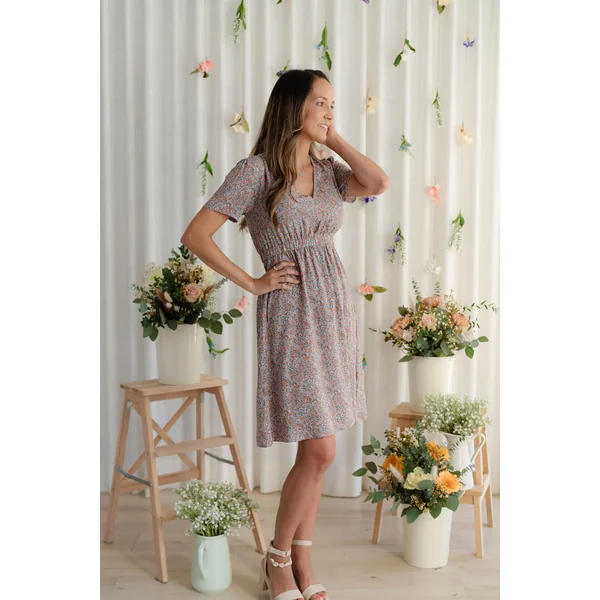 Robe JULIA - combo blush