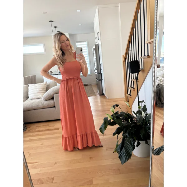 Robe LARISSA 2.0 - corail brûlé