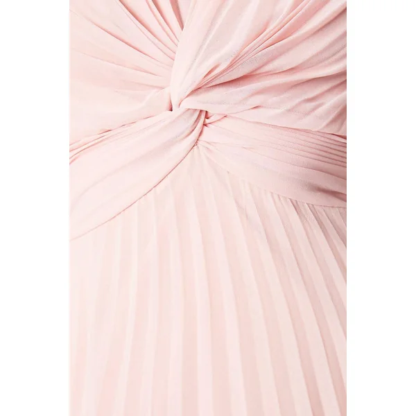 Robe Longue en Mousseline Plissée