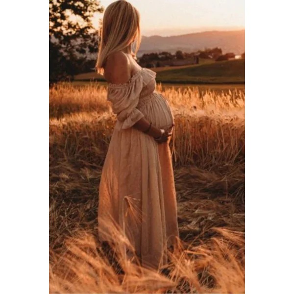 Robe Longue Grossesse Shooting Photo - Servane
