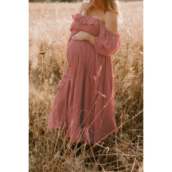 Robe Longue Grossesse Shooting Photo - Servane