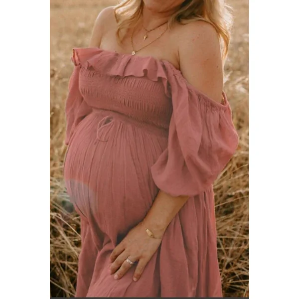 Robe Longue Grossesse Shooting Photo - Servane