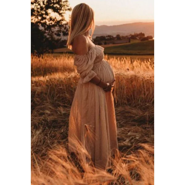 Robe Longue Grossesse Shooting Photo - Servane