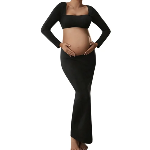 Robe Longue Moulante Grossesse Photo