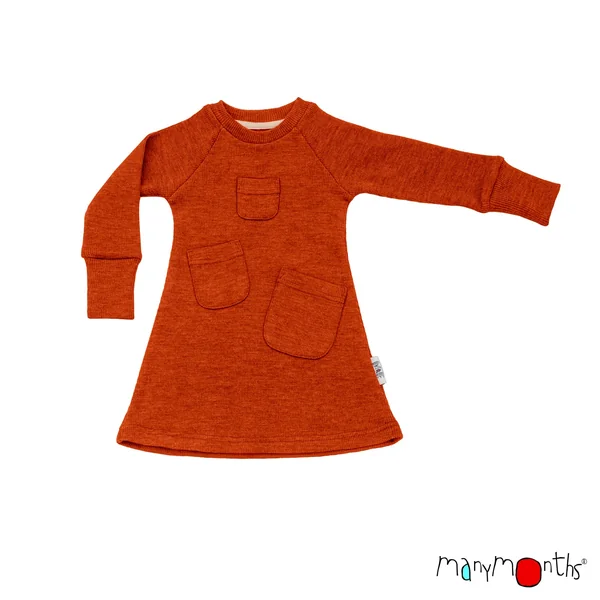Robe ManyMonths poches à trésors en laine mérinos – Nouveauté 2025/26