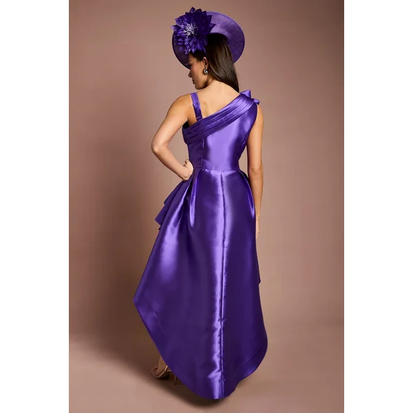 Robe Midi En Sergé À Une Épaule Avec Corsage 3D Lisa Tan