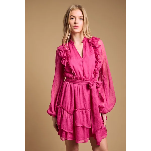 Robe Mini Bohème à Volants