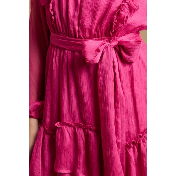Robe Mini Bohème à Volants