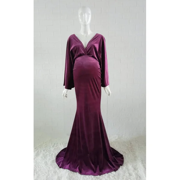 Robe photo grossesse velours