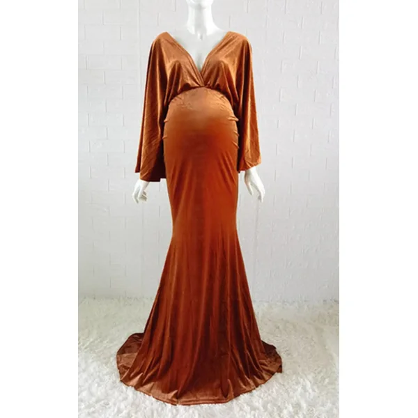Robe photo grossesse velours