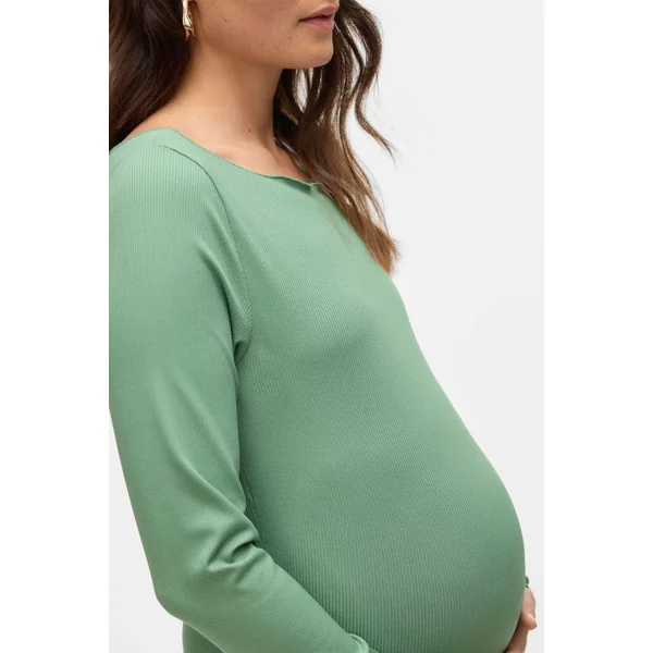 Robe près du corps de grossesse - vert pomme