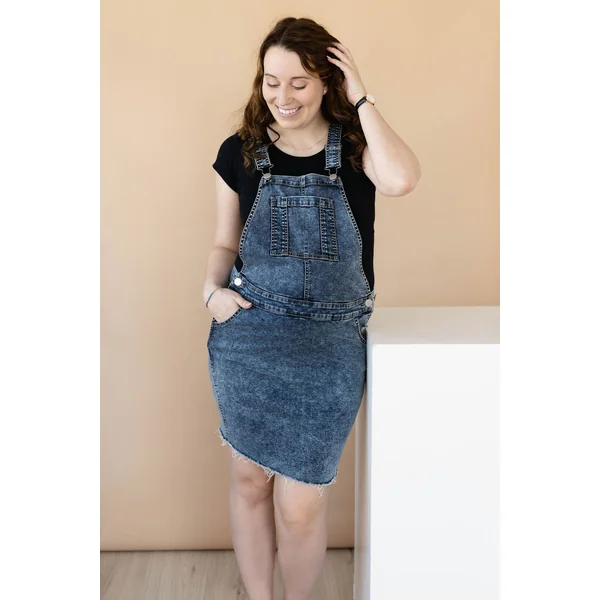 Robe salopette - denim