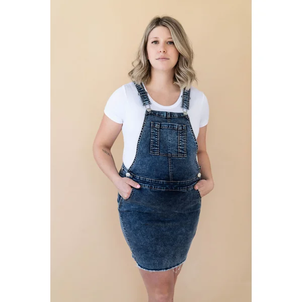 Robe salopette - denim