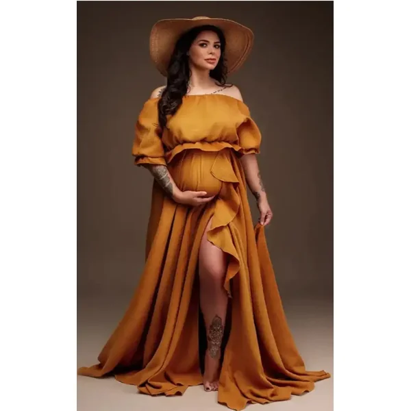 Robe Shooting Grossesse Bohème