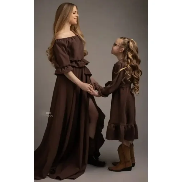 Robe Shooting Grossesse Bohème