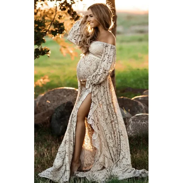 Robe Shooting Grossesse Bohème 2 en 1