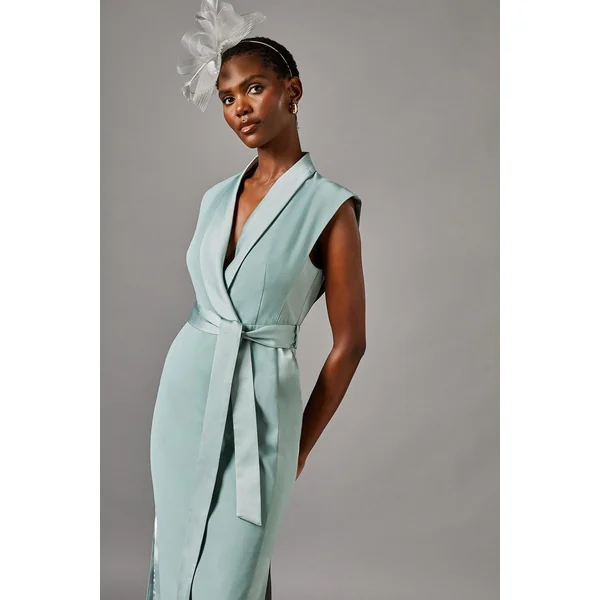 Robe Smoking Satinée
