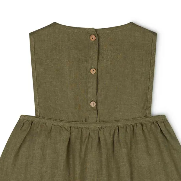 Robe tablier en lin sans manches "Nora" - Matona