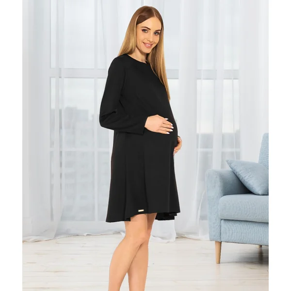 Robe trapèze de grossesse - Noir - Reste 1 T36/38