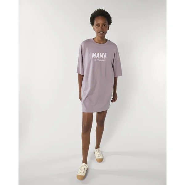 Robe T-shirt Noire Personnalisée "MAMA" – Confort & Style pour Toutes les Mamans