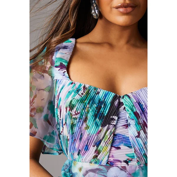 Robe Étagée en Organza Petite Taille