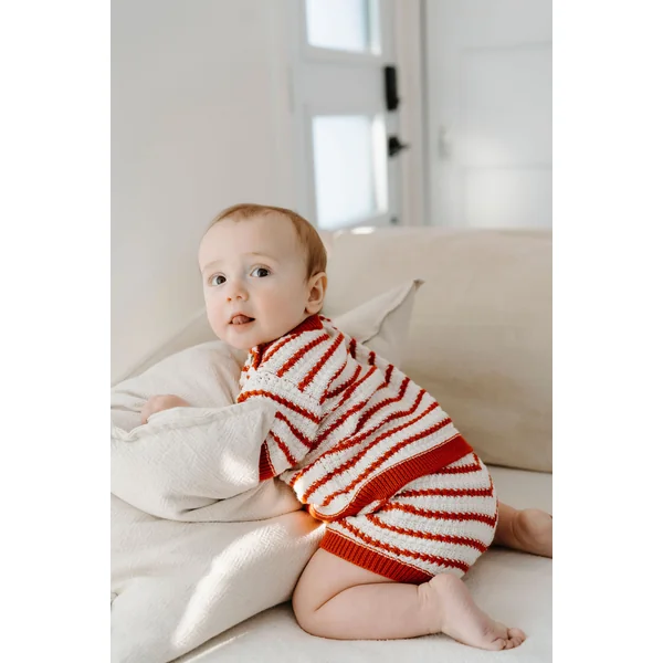 ROSE & LÉO - Petit outfit tricot - coccinelle