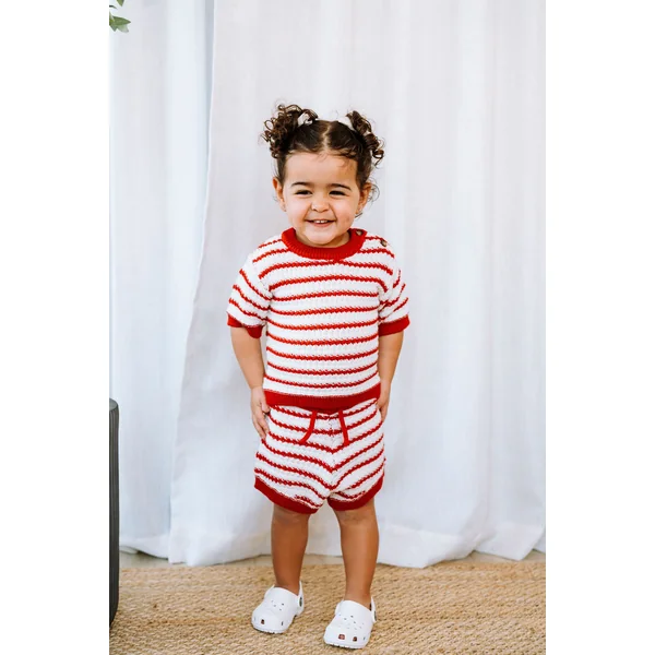 ROSE & LÉO - Petit outfit tricot - coccinelle