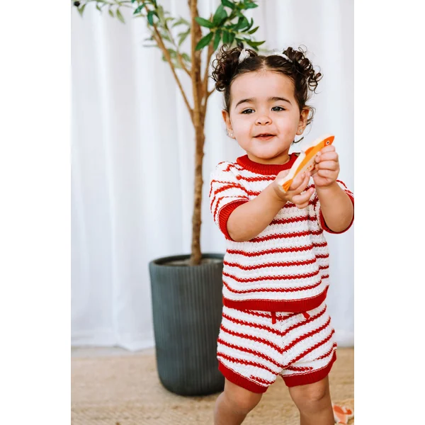 ROSE & LÉO - Petit outfit tricot - coccinelle