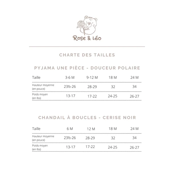 ROSE & LÉO - Pyjama une pièce - douceur polaire