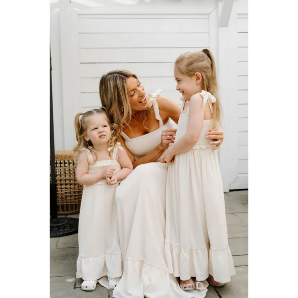 ROSE & LÉO - Robe mini LARISSA - ivoire doux