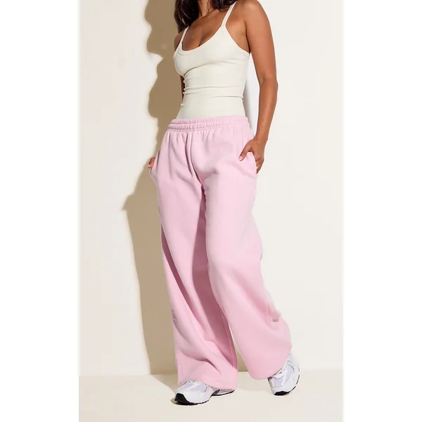 Rose Tendre Pantalon De Jogging Petite À Jambe Droite