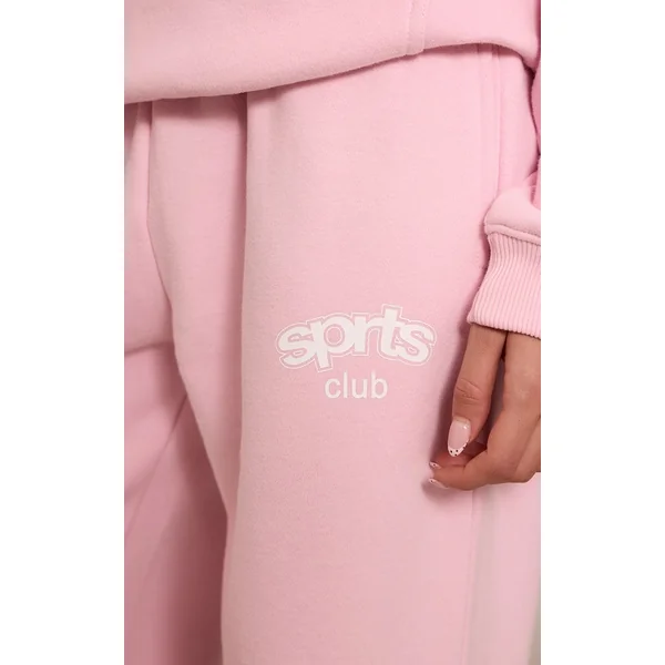 Rose Tendre Pantalon De Jogging À Revers Plt Sports Club